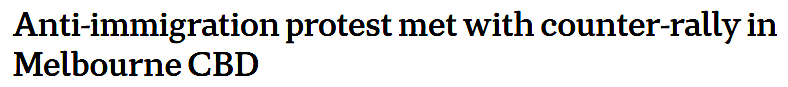 墨尔本CBD再次爆发反移民游行！一国党党魁到场力挺，大批警员维持秩序（组图） - 1