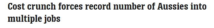 生活压力太大！澳洲兼职人数激增，超97万人打多份工（组图） - 1
