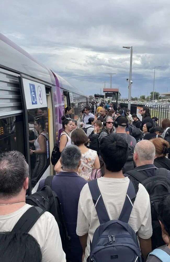 Commuters were forced off the train at Melton.