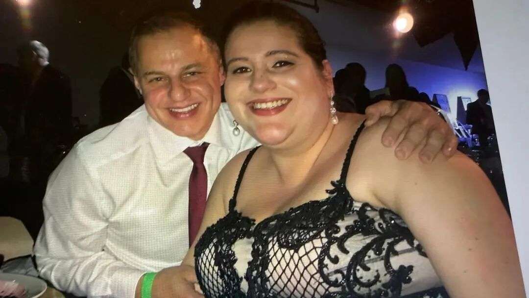 An old photo of Roxanne and her partner Paul. Picture: Supplied