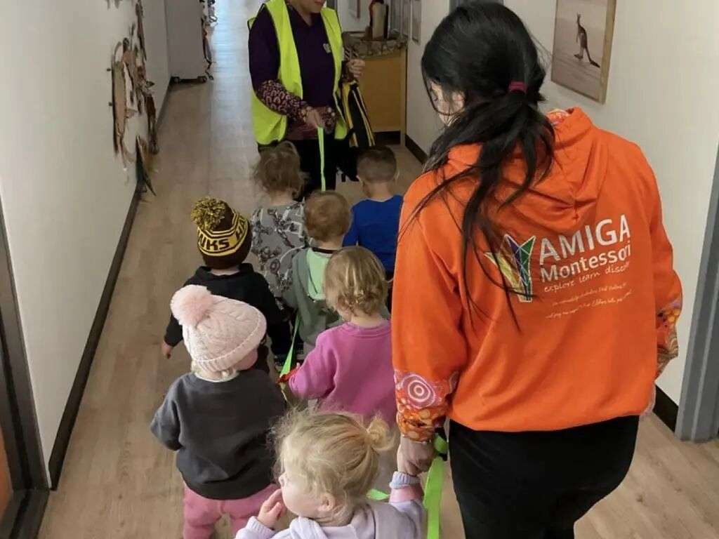 A child escaped from care during a fire drill at AMIGA Montessori and was found at a nearby swimming school. Picture: Supplied.