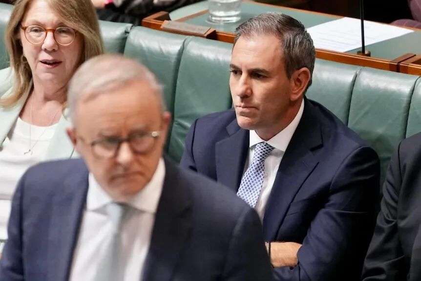 Anthony Albanese in Question Time on the floor of parliament
