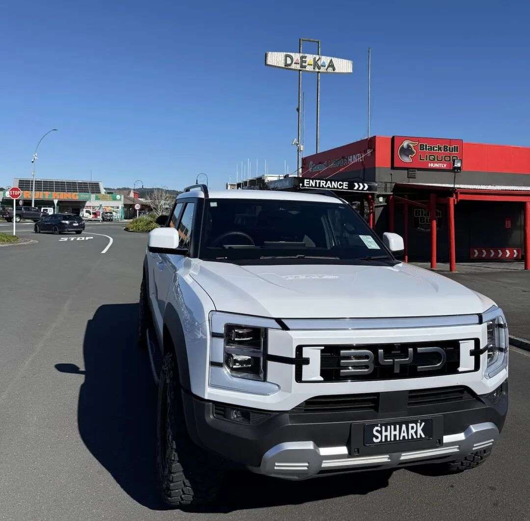 BYD's Shark, a plug-in hybrid double-cab ute. BYD has easily been the strongest-selling electric vehicle brand in New Zealand this year.