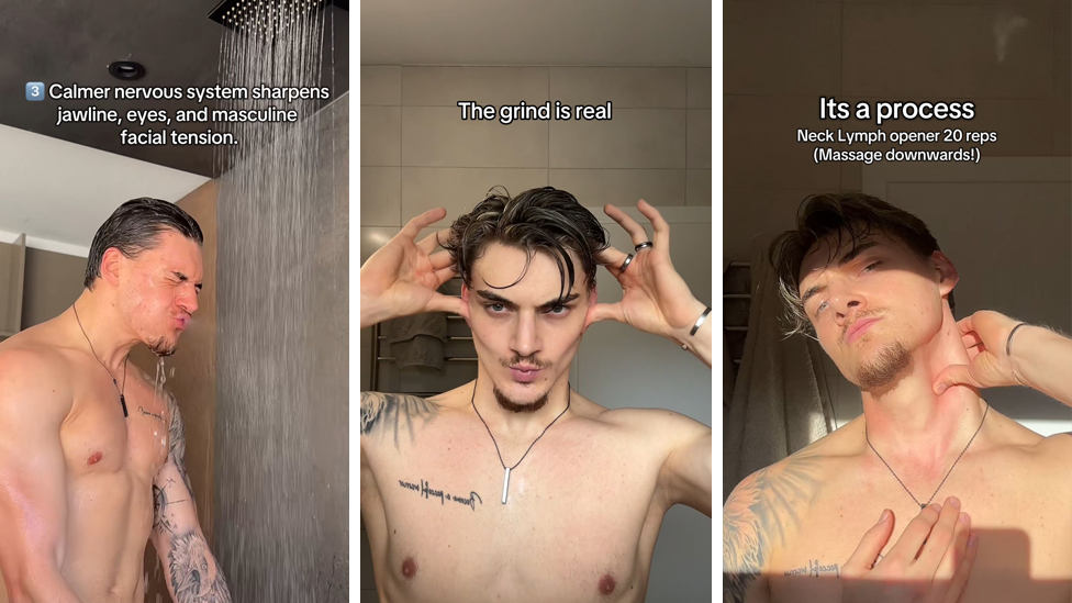 Sculpting jaws, giving scores: Inside the world of looksmaxxing - BBC News