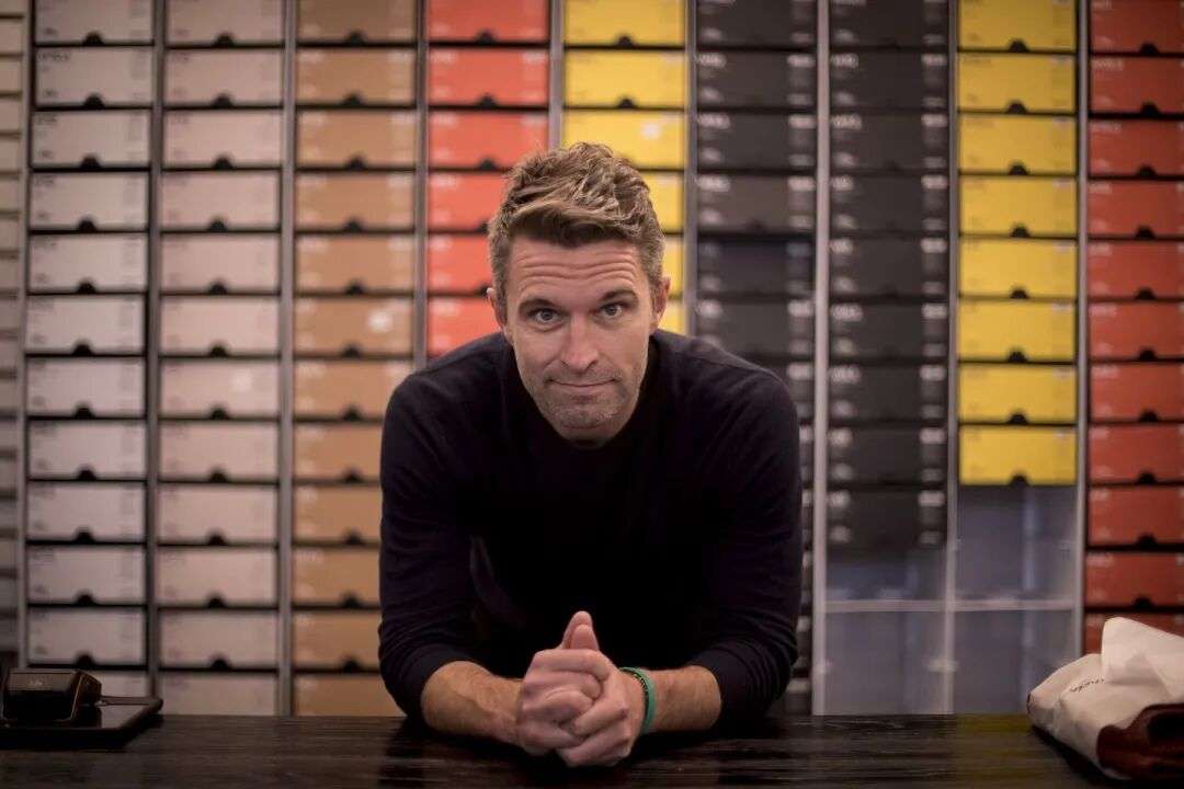 Allbirds founder Tim Brown at his Auckland City store in May 2022. The ex-All White captain started the sustainable shoe business from his Cuba St flat in 2014. Photo / Dean Purcell