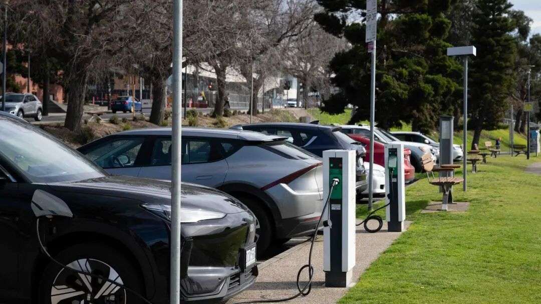 04-08-2025 Electric Vehicle charging stations at Cunnigham pier for WTF Picture: Brad Fleet