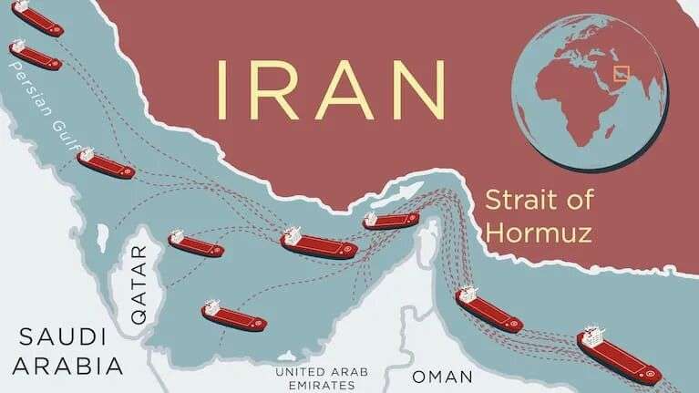 During the two-week ceasefire, Iran will allow safe passage for ships through the Strait.