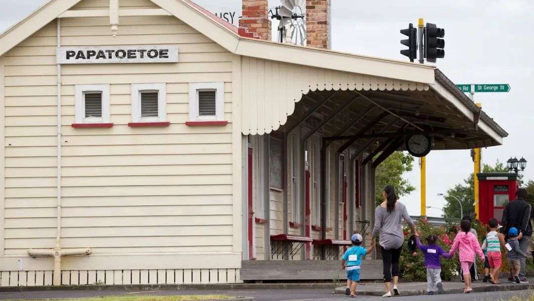 The refurbished railway station on St George St is a reminder of Papatoetoe's history. Photo / Greg Bowker