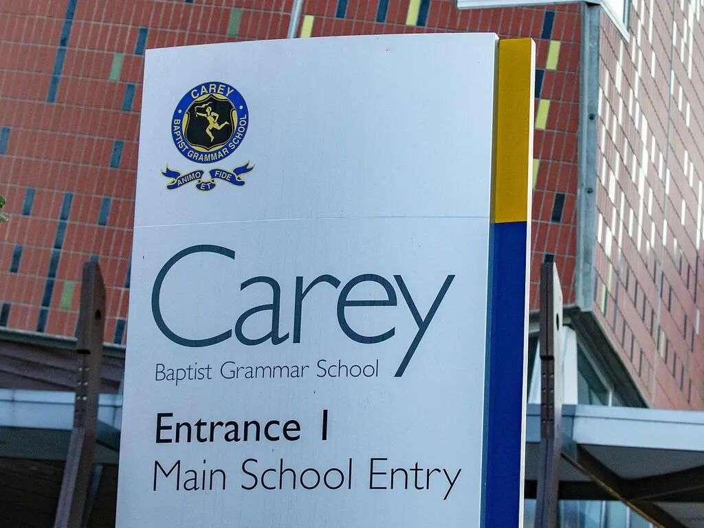 Carey Baptist Grammar in Kew is undergoing a review of its financial management across the school. Picture: Sarah Matray