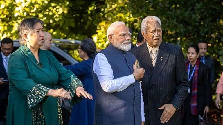India Prime Minister Narendra Modi at Government House. Photo / Bruce Mackay