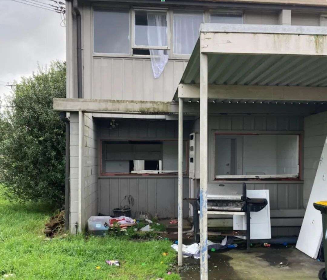 Unit 2 at 10 Gray Ave in Mangere East as pictured by Government inspectors in connection to the Tenancy Tribunal case. Photo / MBIE