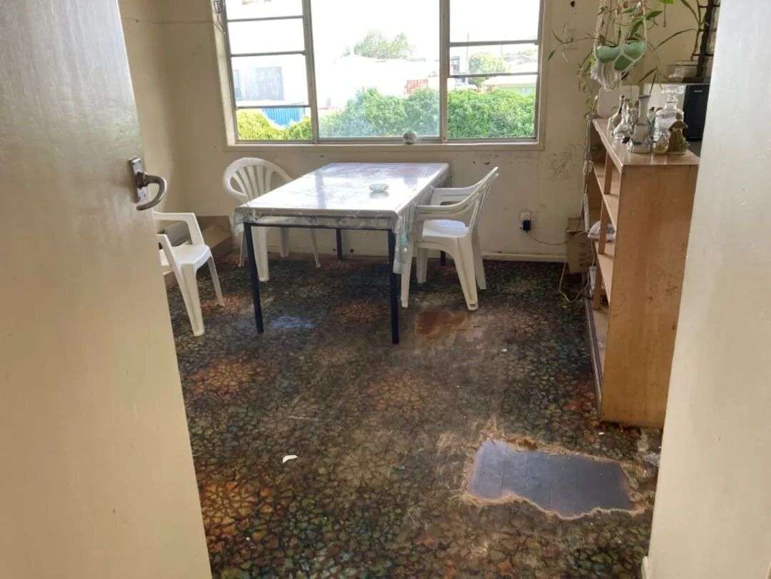 The kitchen in unit 5 as photographed by inspectors. Photo / MBIE